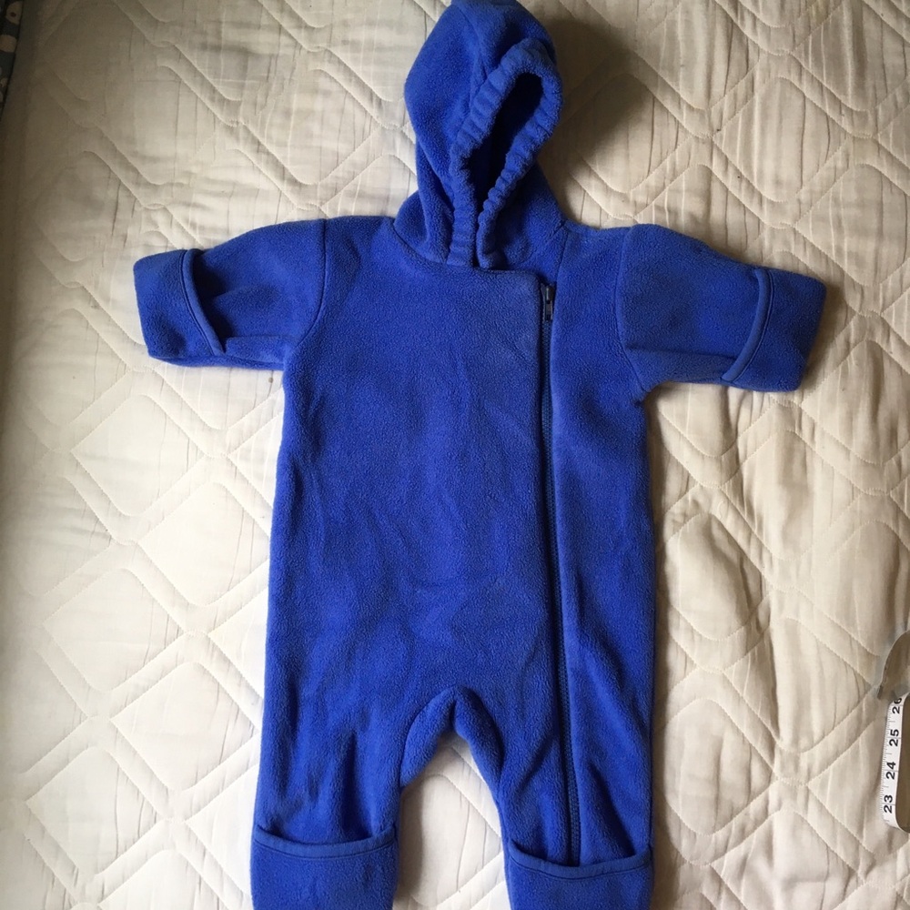 Lands’ End fleece snowsuit 3 months